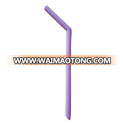 BPA Free Kids Safely Food grade Colorful Reusable Wholesale Silicone 2mm biodegradable drinking straw